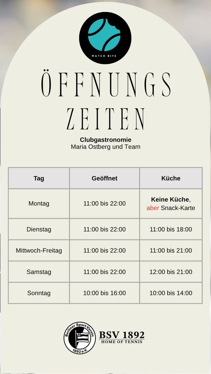 NEUE Öffnungszeiten ab 27.07.2025