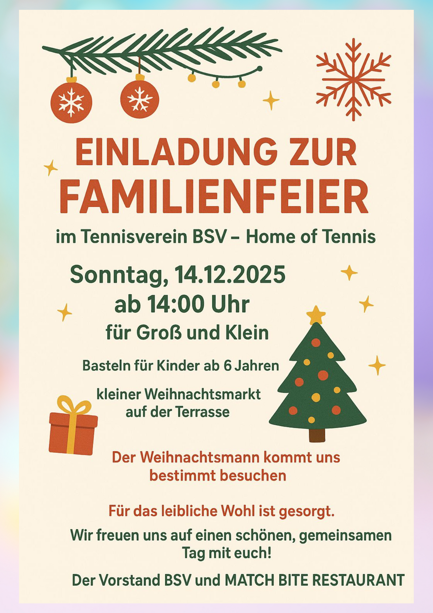 WEIHNACHTSFEIER FÜR GROß UND KLEIN